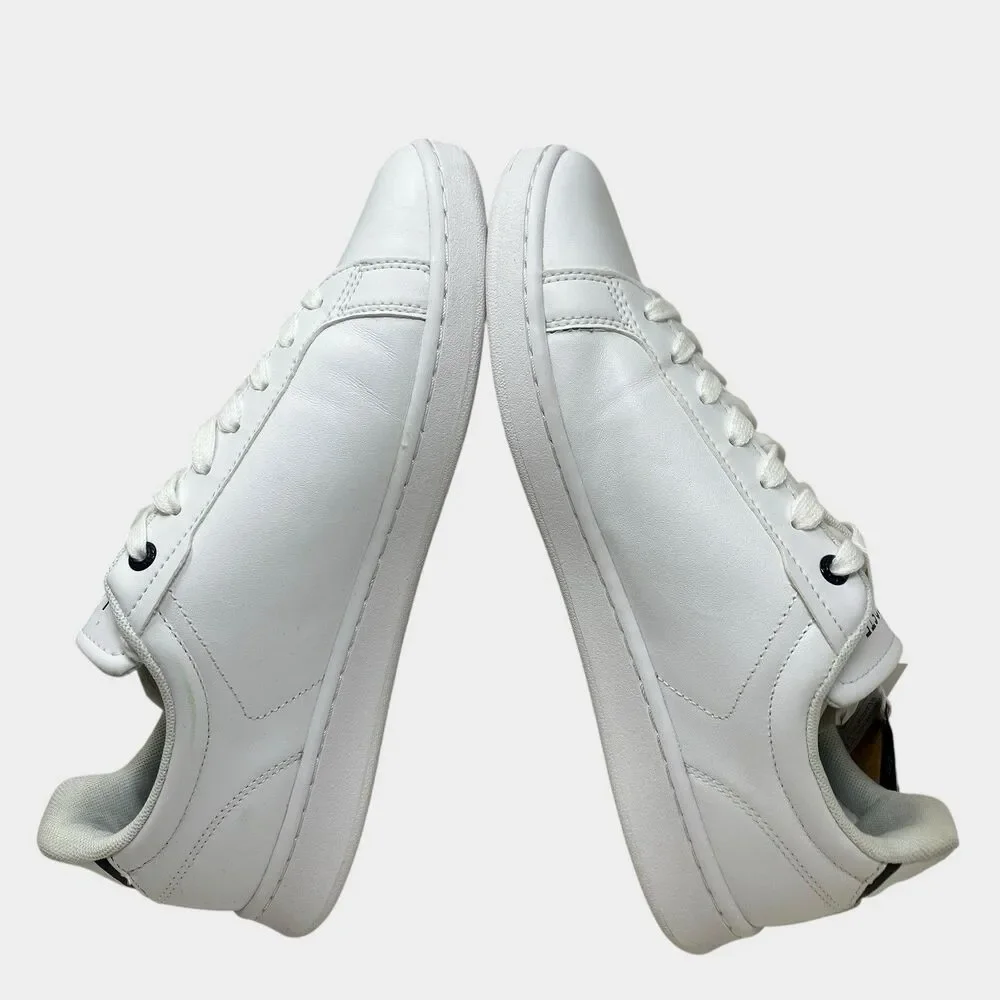 Lacoste Sneakers Mens 8.5 White Leather Low Top Casual Tennis Carnaby Pro Shoes‎